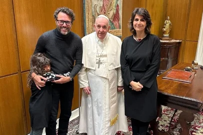Manuela D'Avila e Papa Francisco