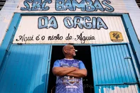 PORTO ALEGRE, RS, BRASIL, 10-02-2026: Entrevista com Mestre Nilton Pereira, da velha guarda da escola de samba Bambas da Orgia, de Porto Alegre. Foto: Bruno Todeschini/Agência RBS<!-- NICAID(16222880) -->