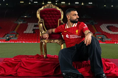 Salah, atacante do Liverpool<!-- NICAID(16014962) -->