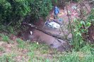 Motorista morre em saída de pista na RS-287, em Santa Maria. Foto:  Batalhão Rodoviário da Brigada Militar / Divulgação<!-- NICAID(15761574) -->
