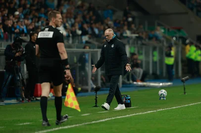 PORTO ALEGRE, RS, BRASIL, 10-08-2025: Grêmio recebe o lanterna do campeonato brasileiro, Sport Recife, pela 19ª rodada da competição, na Arena do Grêmio, em Porto Alegre. Foto: André Ávila/ Agência RBSIndexador: Andre Avila<!-- NICAID(16098582) -->