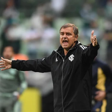 Técnico Diego Aguirre, na partida entre Palmeiras x Inter<!-- NICAID(14917538) -->