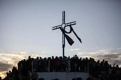 PORTO ALEGRE, RS, BRASIL -  62ª Paixão de Cristo do Morro da Cruz em Porto Alegre - Foto: Jefferson Botega/Agência RBSIndexador: Jeff Botega<!-- NICAID(15070438) -->