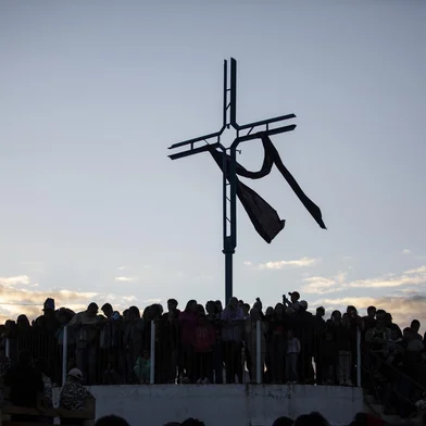 PORTO ALEGRE, RS, BRASIL -  62ª Paixão de Cristo do Morro da Cruz em Porto Alegre - Foto: Jefferson Botega/Agência RBSIndexador: Jeff Botega<!-- NICAID(15070438) -->