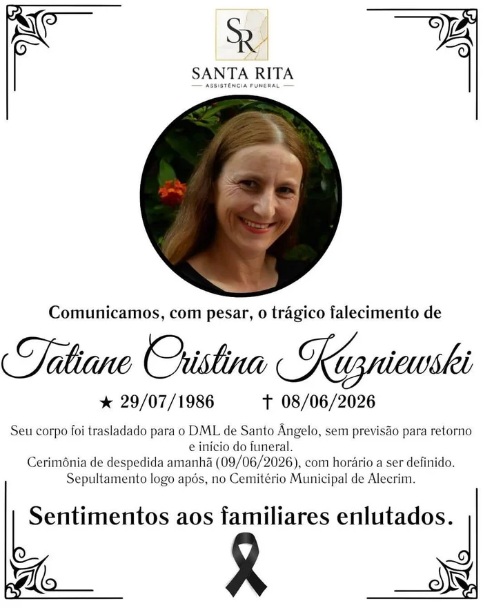 Funerária Santa Rita / Reprodução Funerária Santa Rita / Reprodução