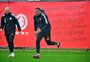 Gabriel Mercado volta a treinar com bola no CT do Inter