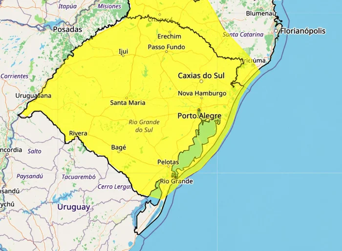 Reprodução/Inmet / Divulgação Reprodução/Inmet / Divulgação