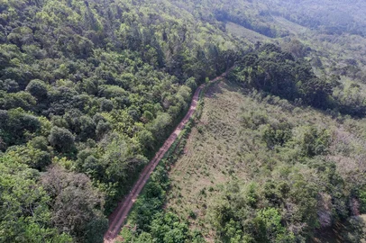CAXIAS DO SUL, RS, BRASIL, 23/08/2023. Reportagem percorreu a futura estrada que vai ligar o aeroporto de Vila Oliva a Gramado. Uma ponte de 300m será construída entre Tunas Altas (CXS) e Pedras Brancas (GRAMADO). (Neimar De Cesero/Agência RBS)<!-- NICAID(15519049) -->
