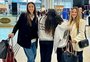 Mônica Martelli e Ingrid Guimarães compartilham foto das filhas embarcando para intercâmbio