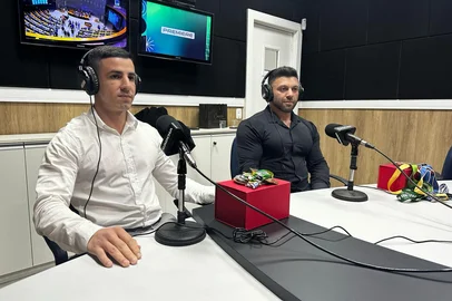 Evandro e Rodrigo, caxienses que disputam o Mundial de Mas-Wrestling em entrevista ao Show dos Esportes, na Rádio Gaúcha Serra<!-- NICAID(16083661) -->
