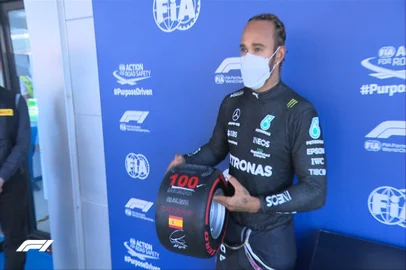 Lewis Hamilton, 100 poles