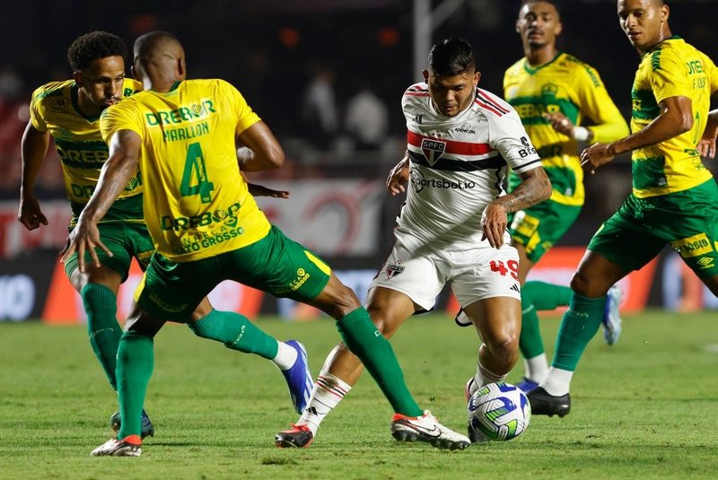 São Paulo x Cuiabá, futebol. Brasileirão