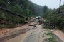 Chuva provoca queda de barreiras em rodovias da Serra. Na foto, deslizamento em Bom Jesus<!-- NICAID(15531155) -->