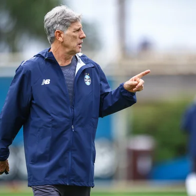 técnico Renato em treino do Grêmio nesta quarta<!-- NICAID(16387524) -->