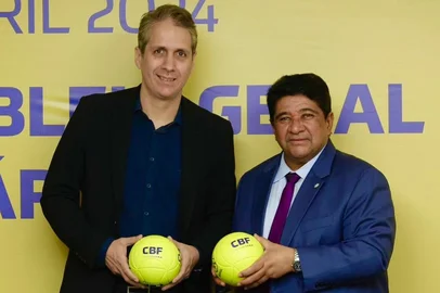 Ricardo Gluck Paul, presidente da Federação Paraense de Futebol, e Ednaldo Rodrigues, ex-presidente da CBF - Foto: Ricardo Gluck Paul/Instagram/Reprodução<!-- NICAID(16044510) -->