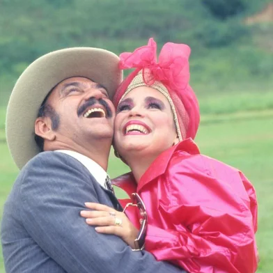 SX Rio de Janeiro (RJ) 08/02/1986 Novela Roque Santeiro. Atores Lima Duarte e Regina Duarte. Foto Cezar Loureiro / Agência O Globo - Cromo 86-0181-C<!-- NICAID(5341283) -->