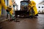 MUÇUM, RS, BRASIL, 12.09.2023: Chuva frusta planos de limpeza e reaviva medo em moradores atingidos pela enchente. Foto: Camila Hermes/Agencia RBS<!-- NICAID(15538740) -->