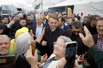 PORTO ALEGRE, RS, BRASIL, 22/06/2023-Bolsonaro na Fiergs. Foto: Jefferson Botega / Agencia RBSIndexador: Jefferson Botega<!-- NICAID(15463455) -->