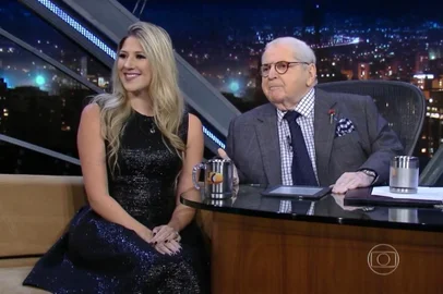 Dani Calabresa em participação no Programa do Jô em 2015.<!-- NICAID(15180395) -->