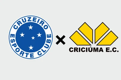 Cruzeiro x Criciúma escudos