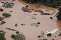 Triunfo, RS, Brasil, 03-05-2024: Imagem aerea de alagamento em Triunfo. Foto: Mateus Bruxel / Agencia RBSIndexador: Mateus Bruxel<!-- NICAID(15753600) -->