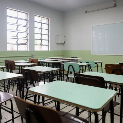 CAXIAS DO SUL, RS, BRASIL, 30/01/2025. Obras na Escola Estadual Alexandre Zattera. (Bruno Todeschini/Agência RBS)Indexador: Bruno Todeschini<!-- NICAID(15964816) -->