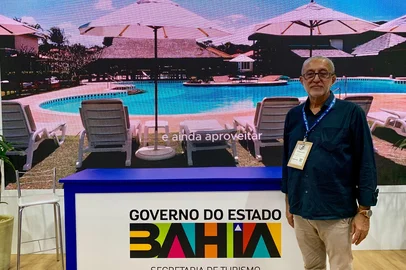 Festuris Gramado 2024 no Serra Park. Na foto, secretário de Turismo de Cabrália, Paulo César Magalhães. - Foto: Juliana Bevilaqua/Agência RBS<!-- NICAID(15909525) -->