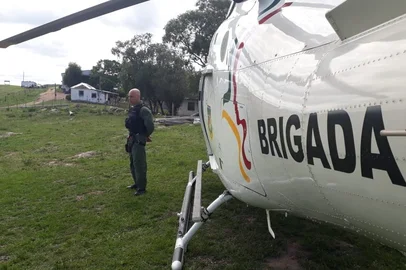 Buscas por assaltantes de agência bancária em Santana da Boa Vista