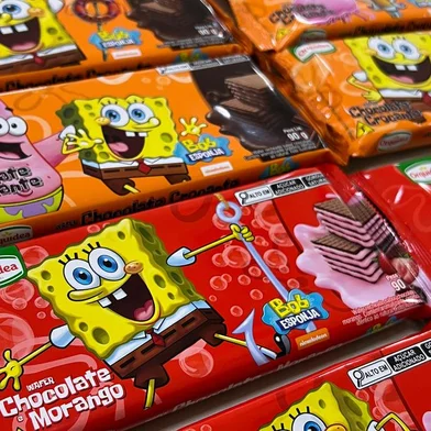 Nova linha de wafers da Orquídea com personagem Bob Esponja.<!-- NICAID(15670023) -->