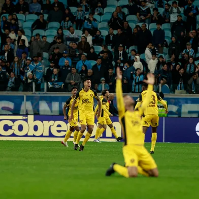PORTO ALEGRE, RS, BRASIL, 10-08-2025: Grêmio recebe o lanterna do campeonato brasileiro, Sport Recife, pela 19ª rodada da competição, na Arena do Grêmio, em Porto Alegre. Foto: André Ávila/ Agência RBSIndexador: Andre Avila<!-- NICAID(16098599) -->