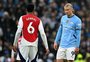 Haaland se irrita com Arteta após empate entre City e Arsenal e chama Gabriel Jesus de "palhaço"