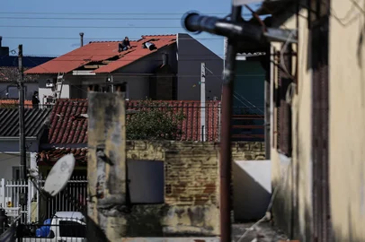 PELOTAS, RS, BRASIL, 07-08-2026: Infraestrutura danificada de Pelotas é avaliada após passagem de temporal e ciclone pelo RS. Foto: Renan Mattos/Grupo RBS<!-- NICAID(16342448) -->