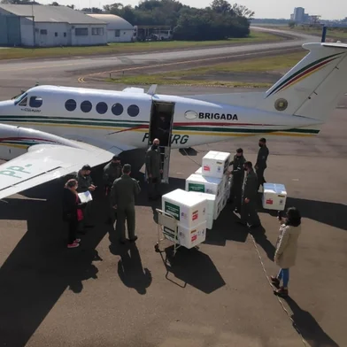 Avião bimotor King Air da Brigada Militar - Foto: Brigada Militar/Divulgação<!-- NICAID(16003302) -->