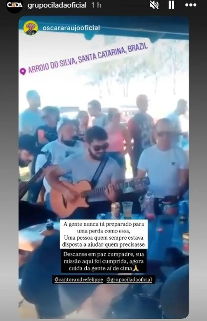 @oscararaujooficial / Instagram / Reprodução @oscararaujooficial / Instagram / Reprodução