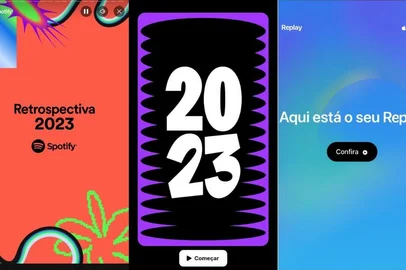 Imagem de reprodução do Spotify, Deezer e Apple Music. <!-- NICAID(15611602) -->
