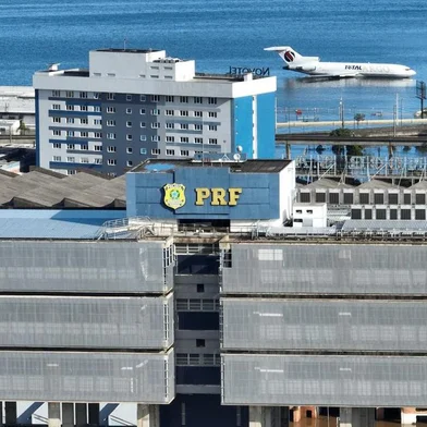 Sede administrativa da PRF no Rio Grande do sul foi afetada pela enchente. Foto: PRF / Divulgação<!-- NICAID(15789556) -->