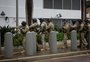 Simulação de ataque terrorista ao Consulado dos EUA atrai curiosos; fotos
