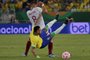 Venezuela's midfielder Tomas Rincon (L) and Brazil's forward Neymar fight for the ball during the 2026 FIFA World Cup South American qualification football match between Brazil and Venezuela at the Arena Pantanal stadium in Cuiaba, Mato Grosso State, Brazil, on October 12, 2023. (Photo by NELSON ALMEIDA / AFP)Editoria: SPOLocal: CuiabáIndexador: NELSON ALMEIDASecao: soccerFonte: AFPFotógrafo: STF<!-- NICAID(15568121) -->