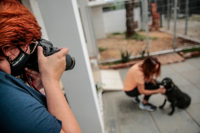Márcia também é presidente da Associação Bendito Bicho, que atualmente reúne quatro fotógrafos voluntários para registrar e divulgar os animais disponíveis para adoção