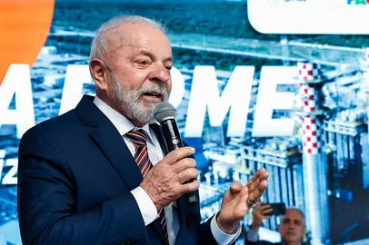 SÃO JOÃO DA BARRA, RJ, BRASIL - 28/07/2025 - Lula durante cerimônia de Inauguração da Usina Termelétrica GNA II, no Porto do Açu.<!-- NICAID(16089463) -->