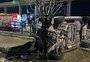 Motorista tenta agredir agentes de trânsito após capotar carro em Porto Alegre, diz EPTC