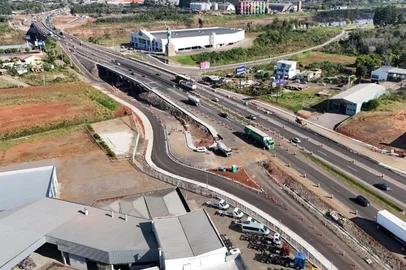 LAJEADO, RS, BRASIL, 26-08-2025: Ponte seca na BR-386, em Lajeado. Foto: CCR ViaSul/Divulgação<!-- NICAID(16110431) -->