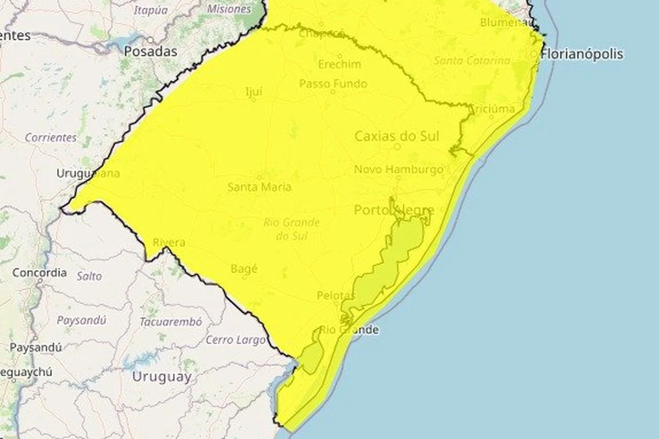 Instituto Nacional de Meteorologia (Inmet)/Reprodução