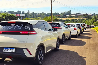 Mobilização motoristas de app em Passo Fundo<!-- NICAID(16265359) -->