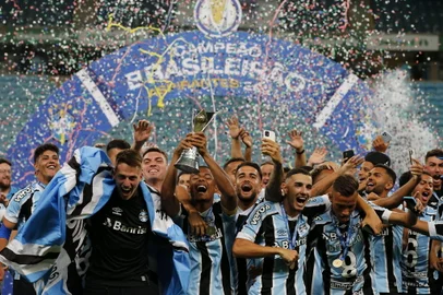 27/10/2021 - BRASIL, RS, PORTO ALEGRE. Grêmio recebe o Ceará, na Arena, na final do Campeonato Brasileiros de aspirantes. (Foto: Mateus Bruxel/Agência RBS)<!-- NICAID(14926449) -->
