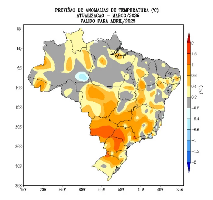 Instituto Nacional de Meteorologia (Inmet) / Reprodução
