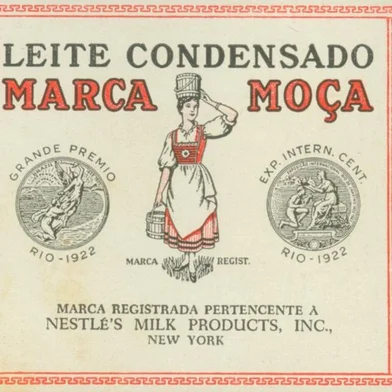 Rótulo Leite Moça em 1945<!-- NICAID(15146650) -->