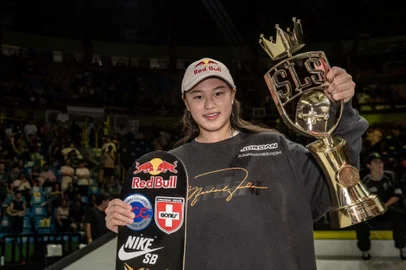 Pablo Vaz / Divulgação/SLS Super Crown Ginwoo Onodera, skate