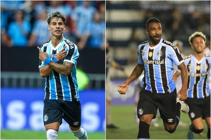 Montagem sobre fotos de Lucas Uebel e André Avila / Divulgação Grêmio / Agência RBS