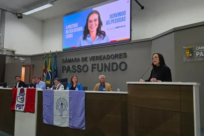 PDT Passo Fundo / Divulgação Encontro regional do PDT lança vereadora Regina como pré-candidata à Assembleia<!-- NICAID(16163634) -->
